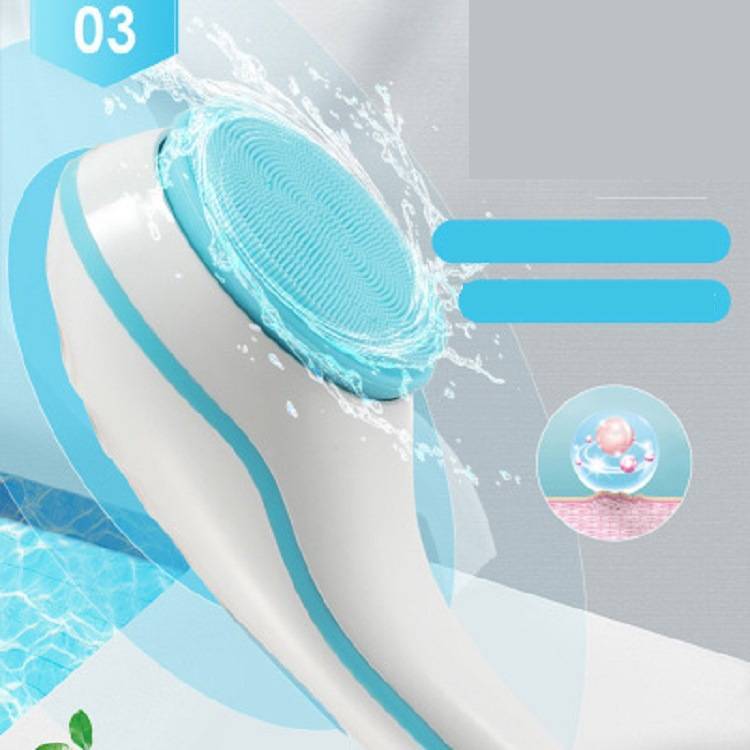 New 5 In 1 Electric Bath Brush Handheld Household Waterproof Rechargeable Massage Body Brush Long Handle Back Rubbing Artifact