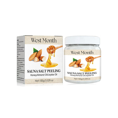 Honey Almond Body Bath Salt Moisturizing And Skin Rejuvenation