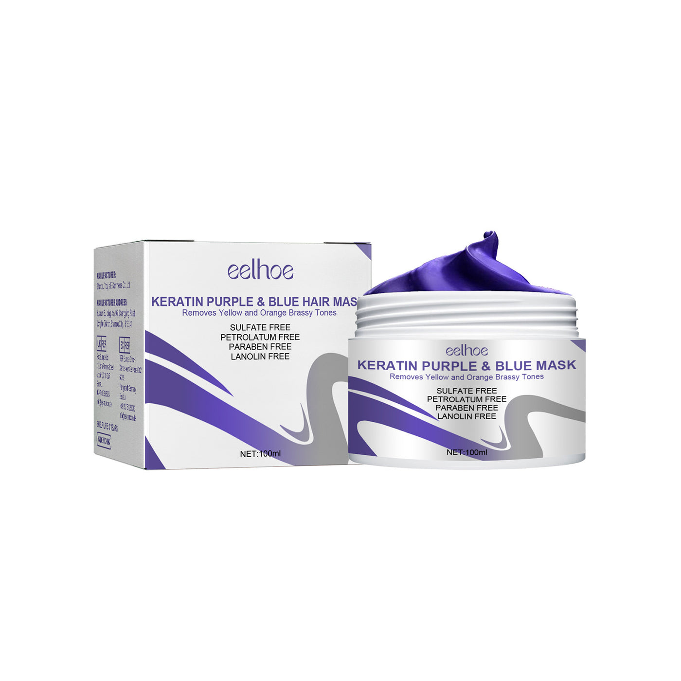 Purple Hair Care Mask Soft Hydrating